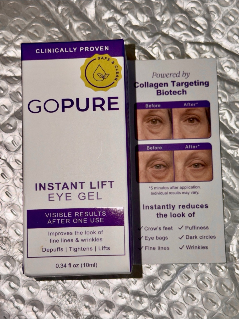 NEW GOPURE Instant Lift Eye Gel
